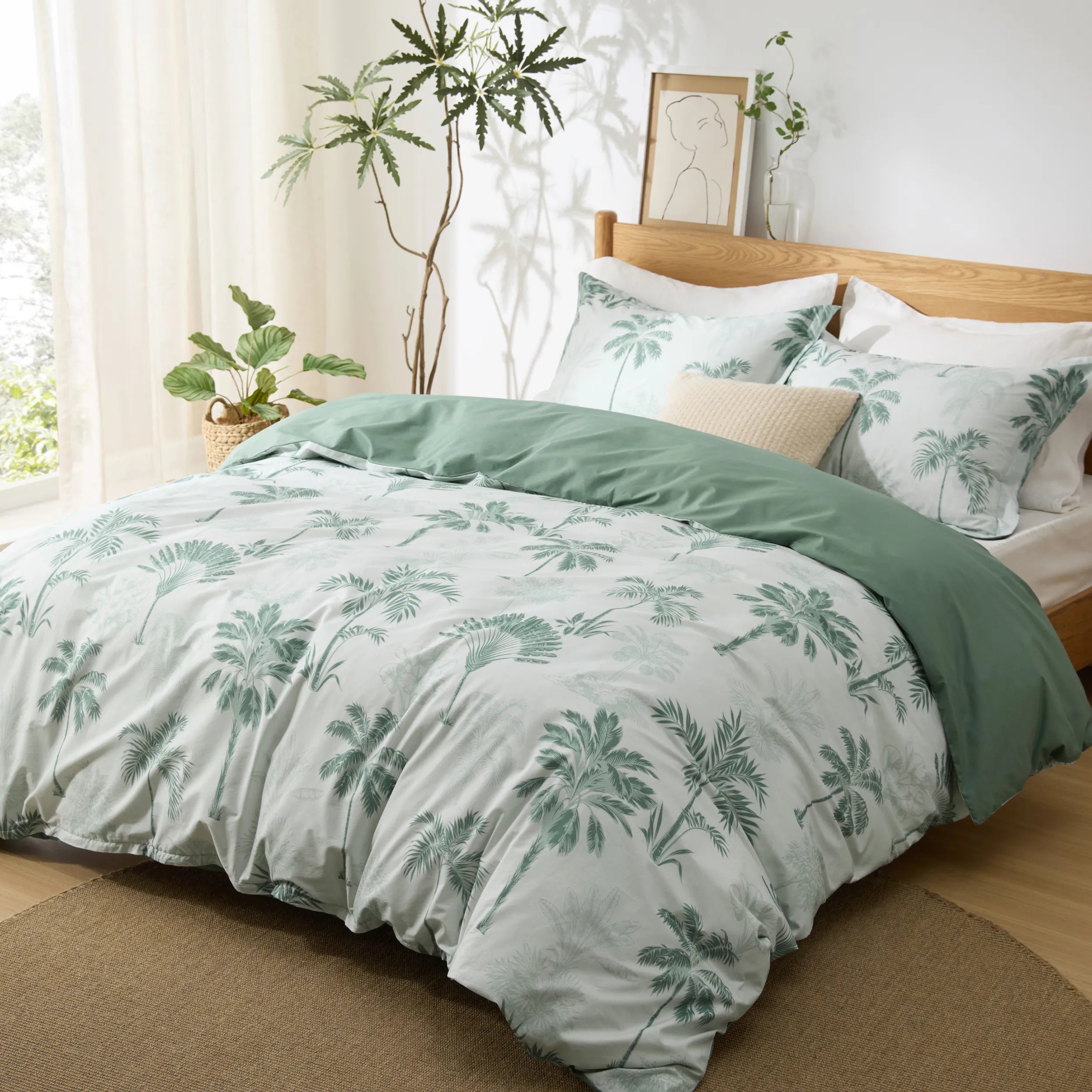 PureWoven 100% Cotton Patterned Duvet Cover Set - Image 22