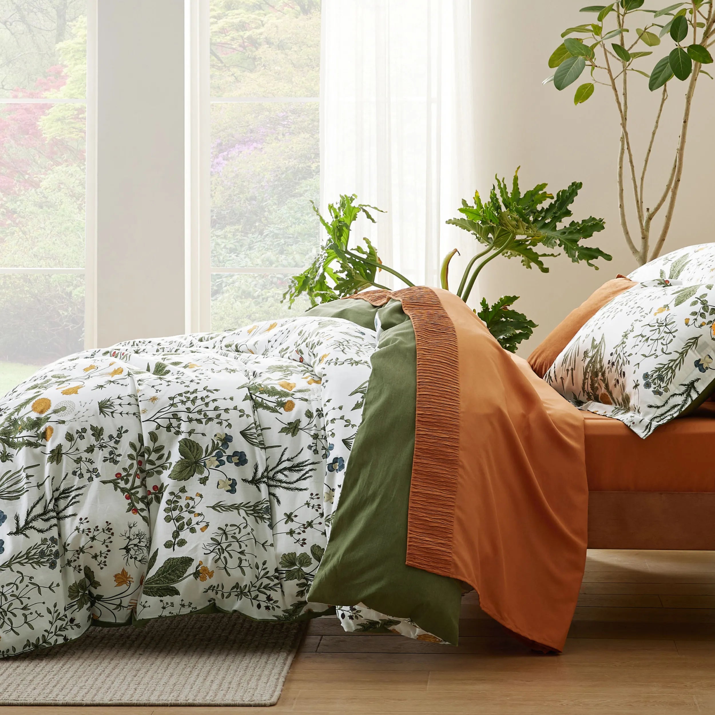 PureWoven 100% Cotton Patterned Duvet Cover Set - Image 11