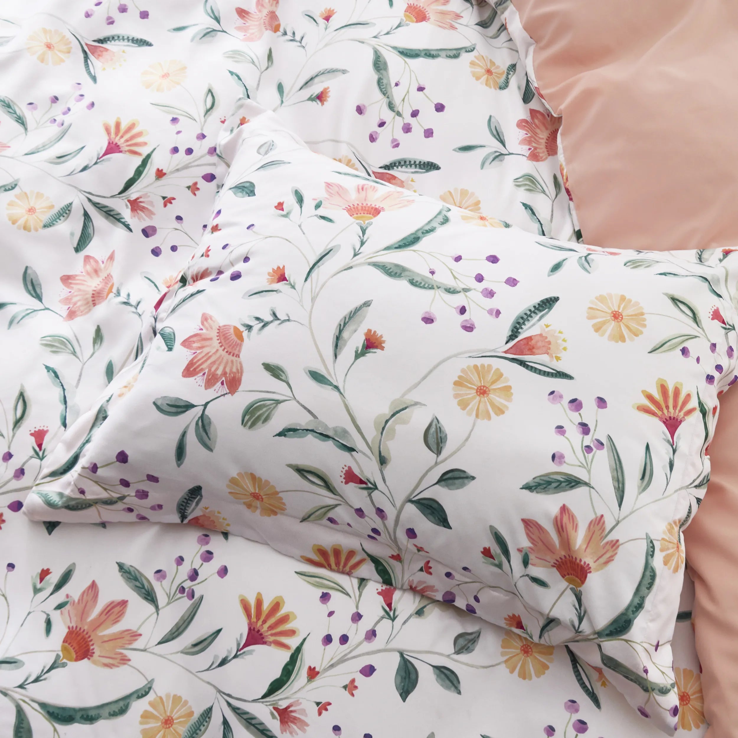 Reversible Pale Duvet Cover Set - Image 5