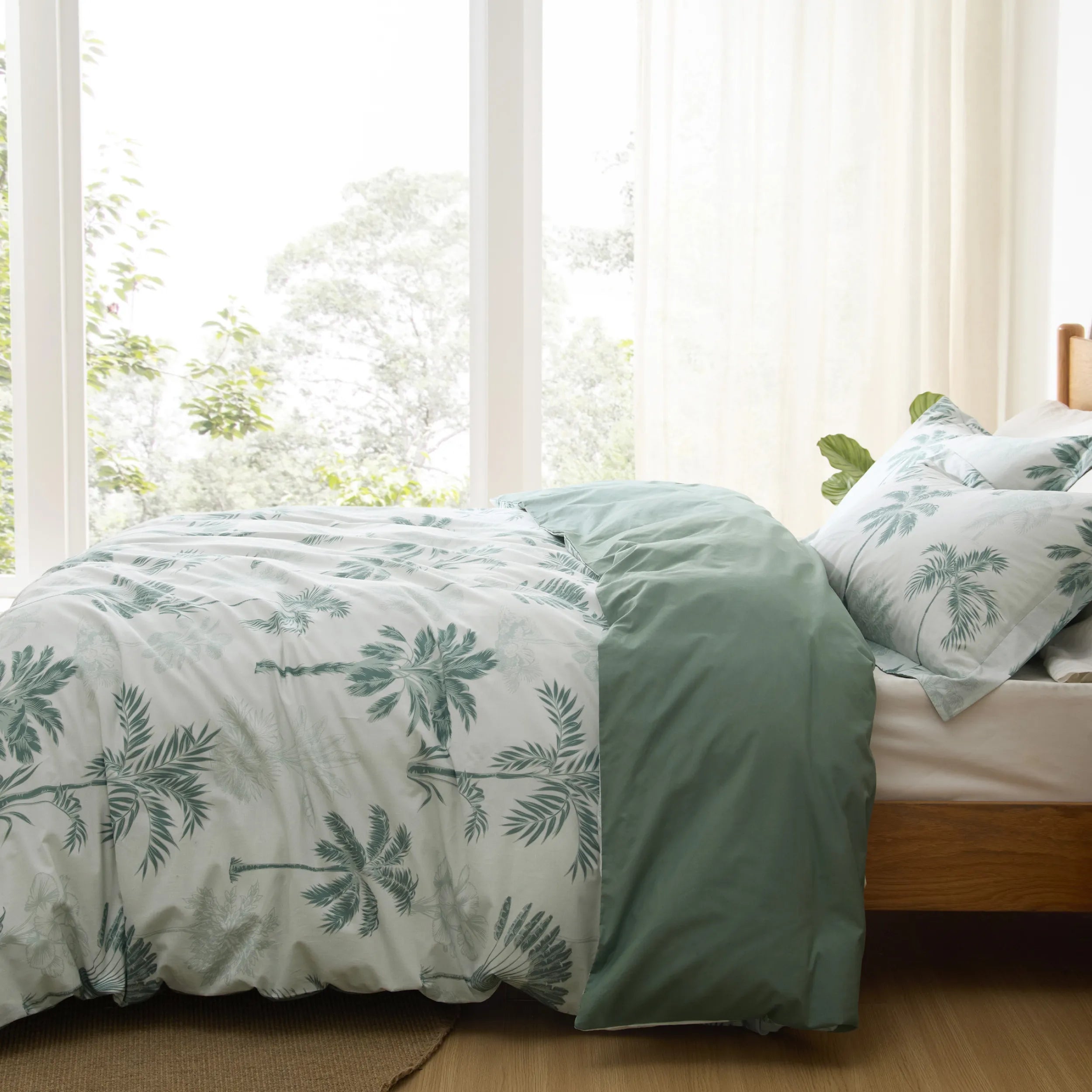 PureWoven 100% Cotton Patterned Duvet Cover Set - Image 23