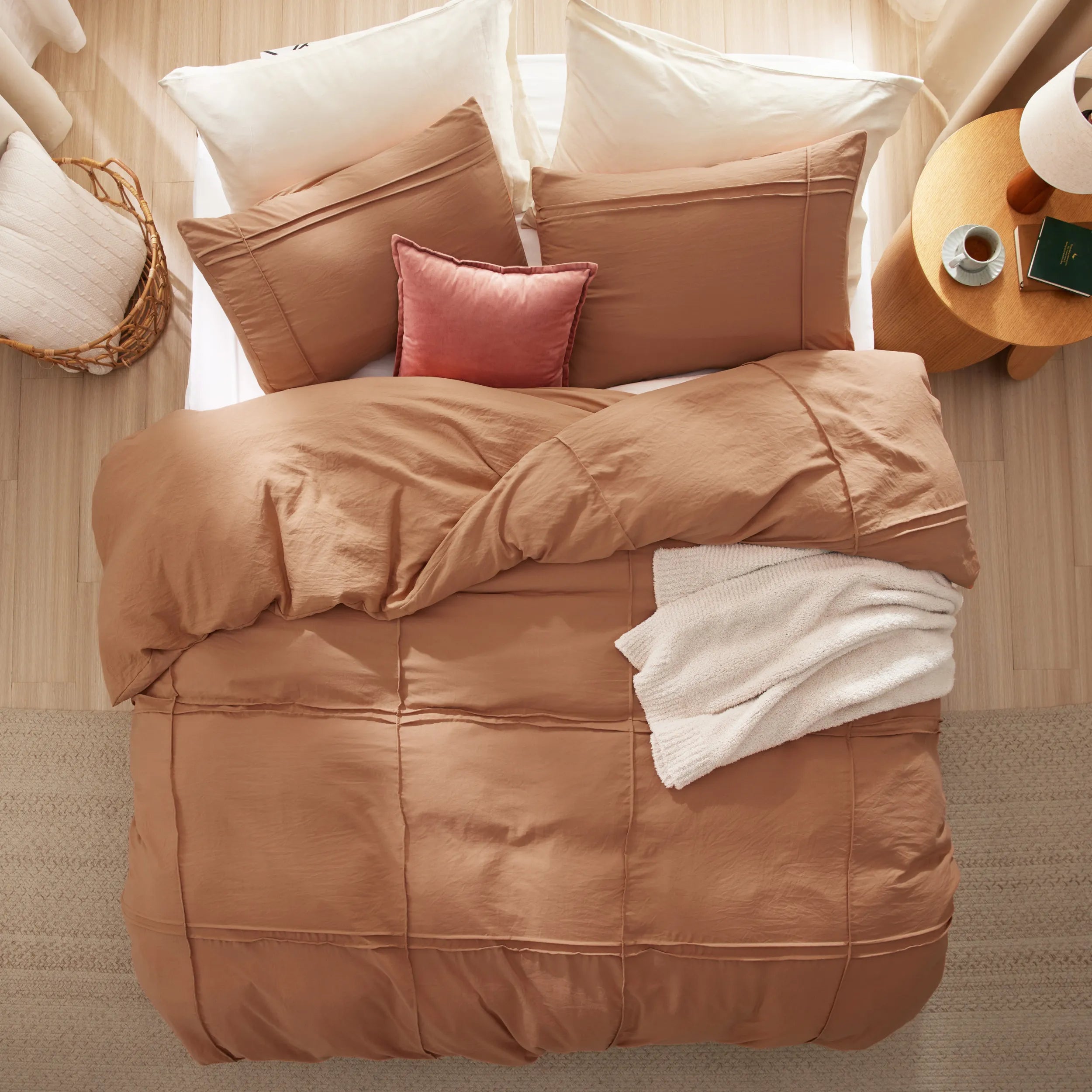 Striped Tufted Embroidery Duvet Cover Set - Image 17