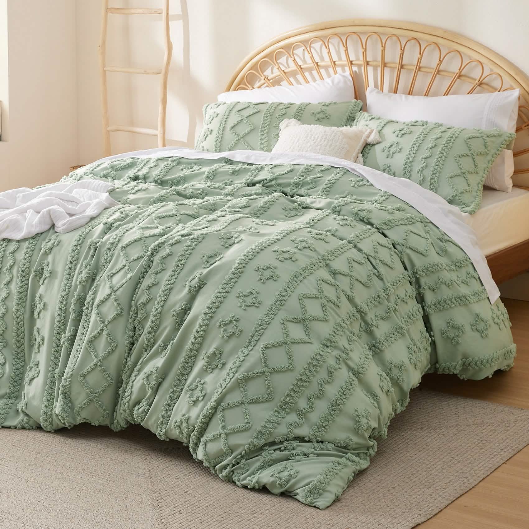 Boho Tufted Embroidery Duvet Cover Set - Image 5