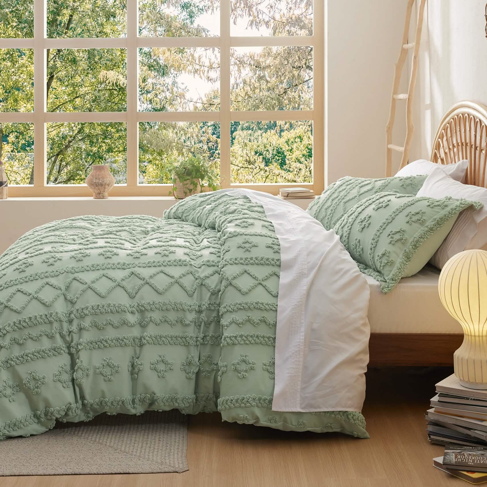 Boho Tufted Embroidery Duvet Cover Set - Image 6