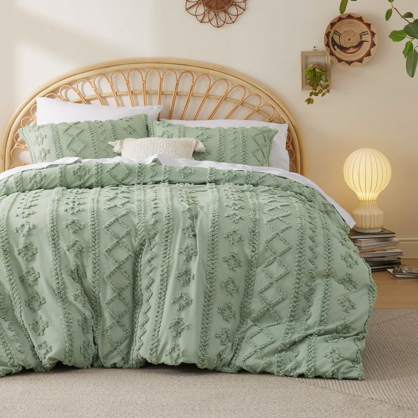 Boho Tufted Embroidery Duvet Cover Set - Image 2