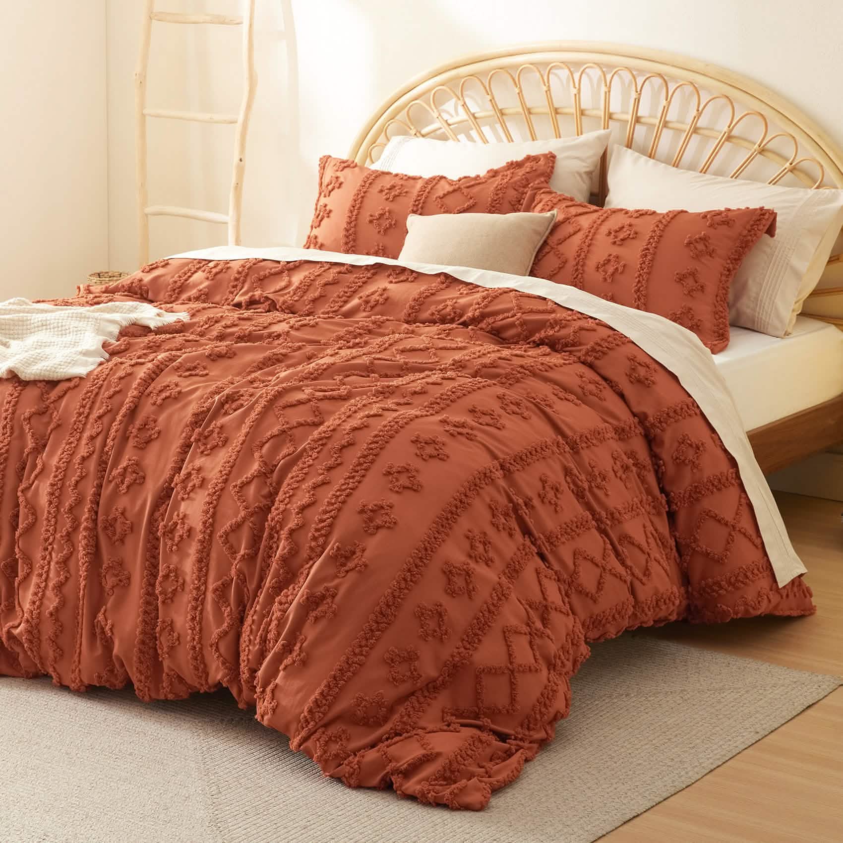Boho Tufted Embroidery Duvet Cover Set - Image 24