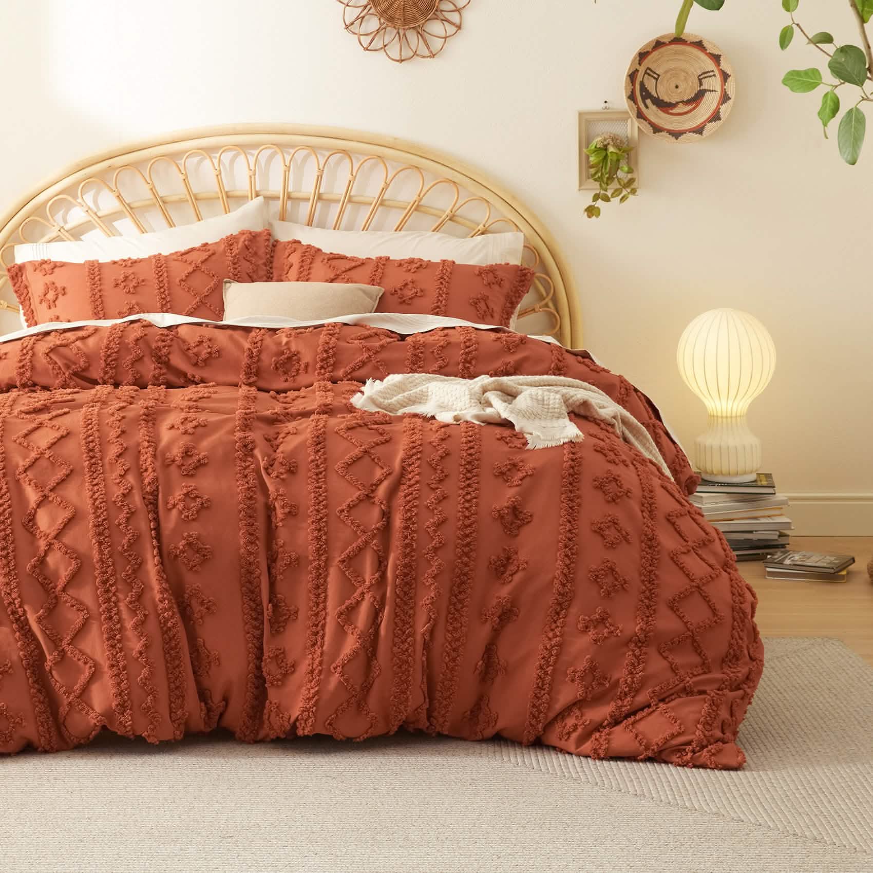 Boho Tufted Embroidery Duvet Cover Set - Image 21