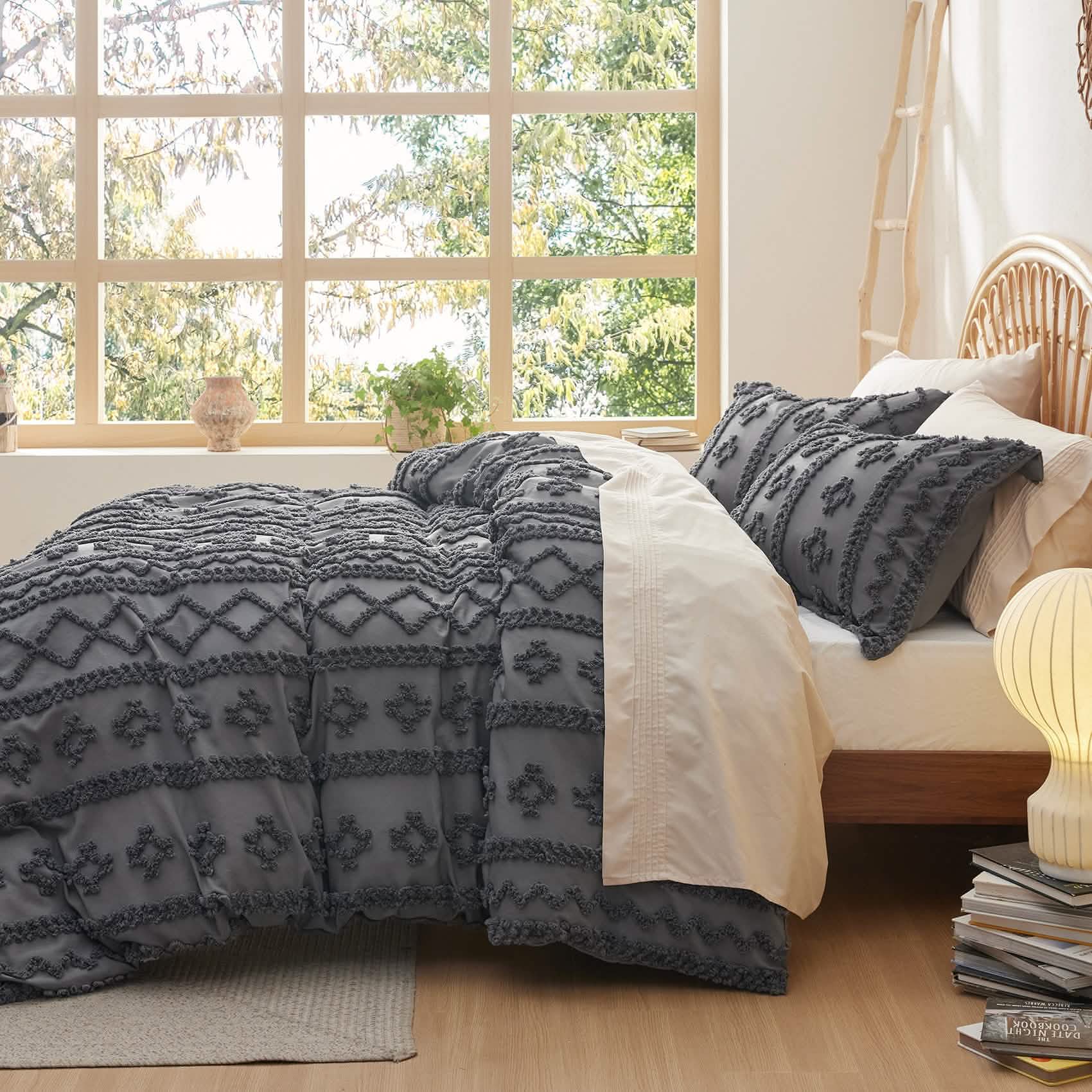 Boho Tufted Embroidery Duvet Cover Set - Image 19