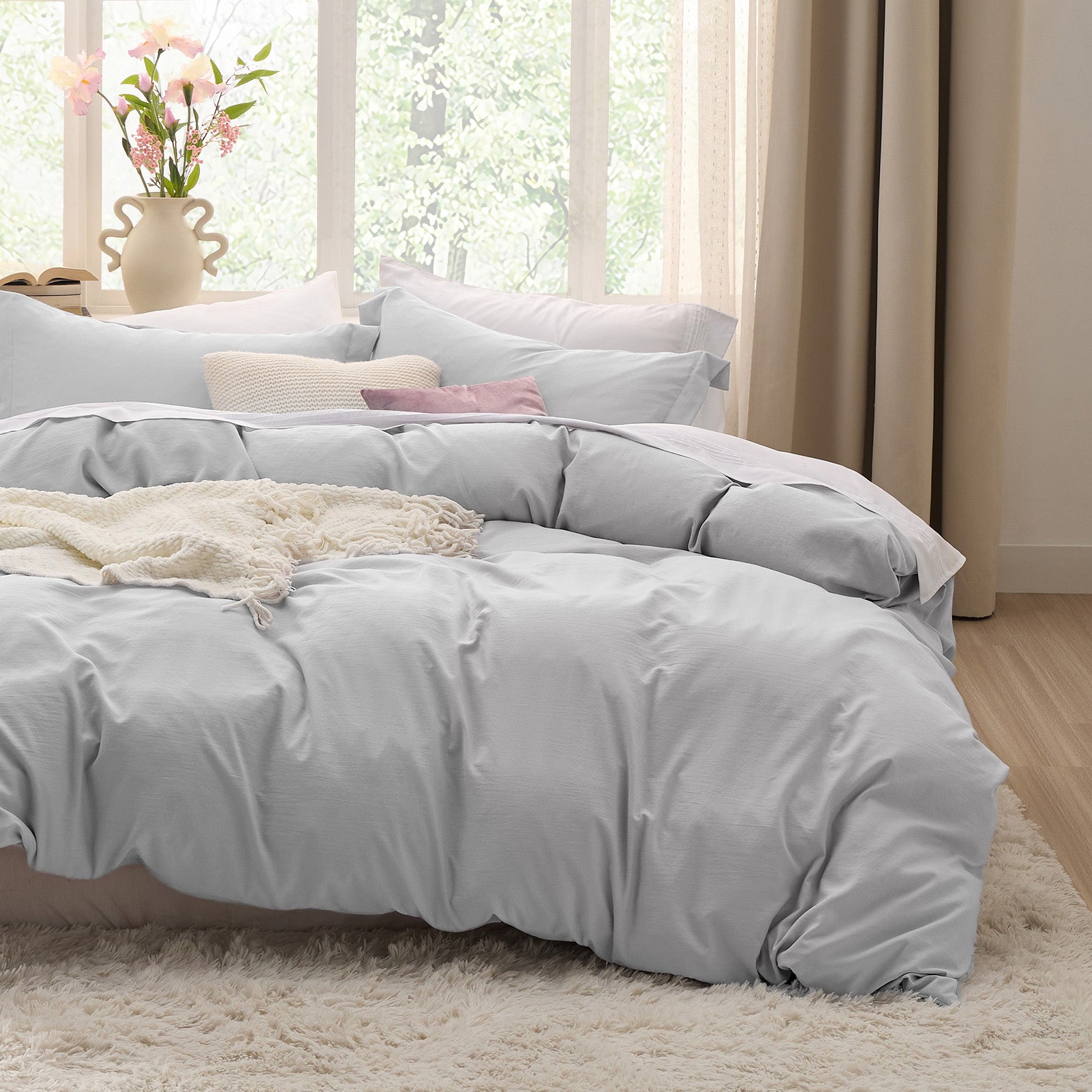 Ultra Soft Hypoallergenic Microfiber Duvet Cover Set - Image 26