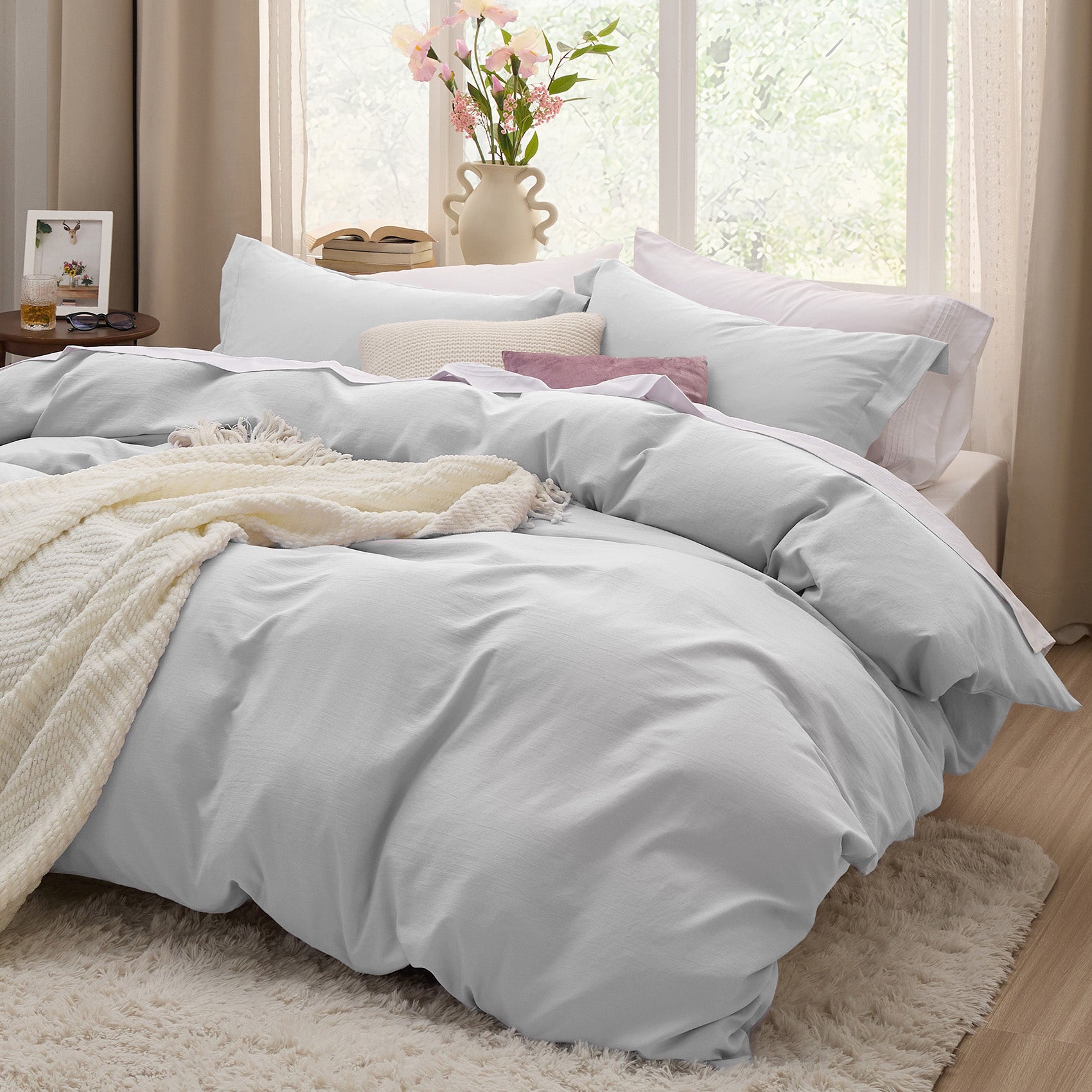 Ultra Soft Hypoallergenic Microfiber Duvet Cover Set - Image 29
