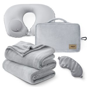 4-Piece Flannel Travel Essential Set