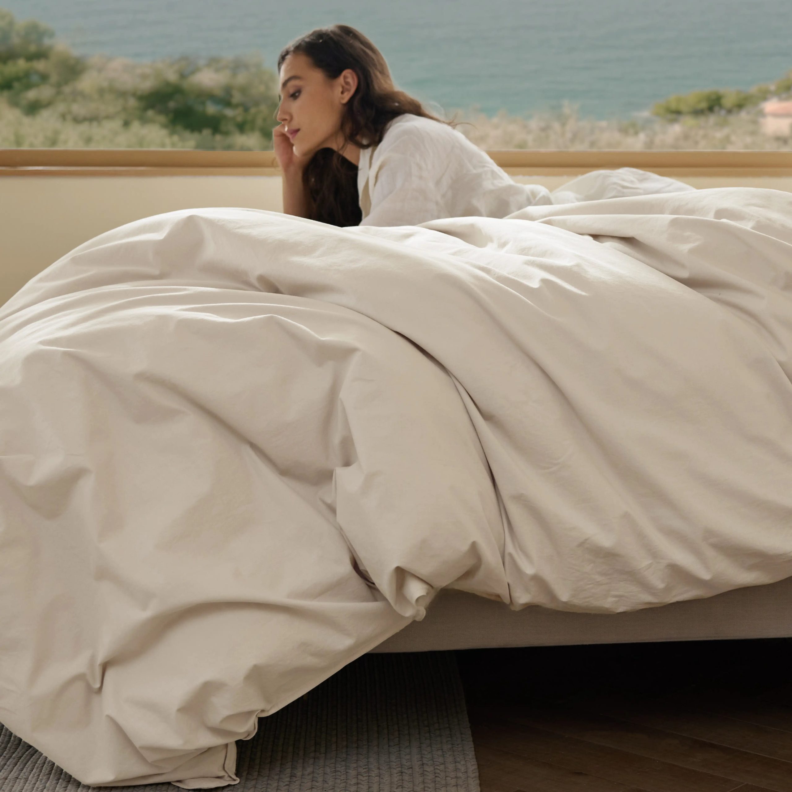 Slub Cotton Duvet Cover Set - Image 11