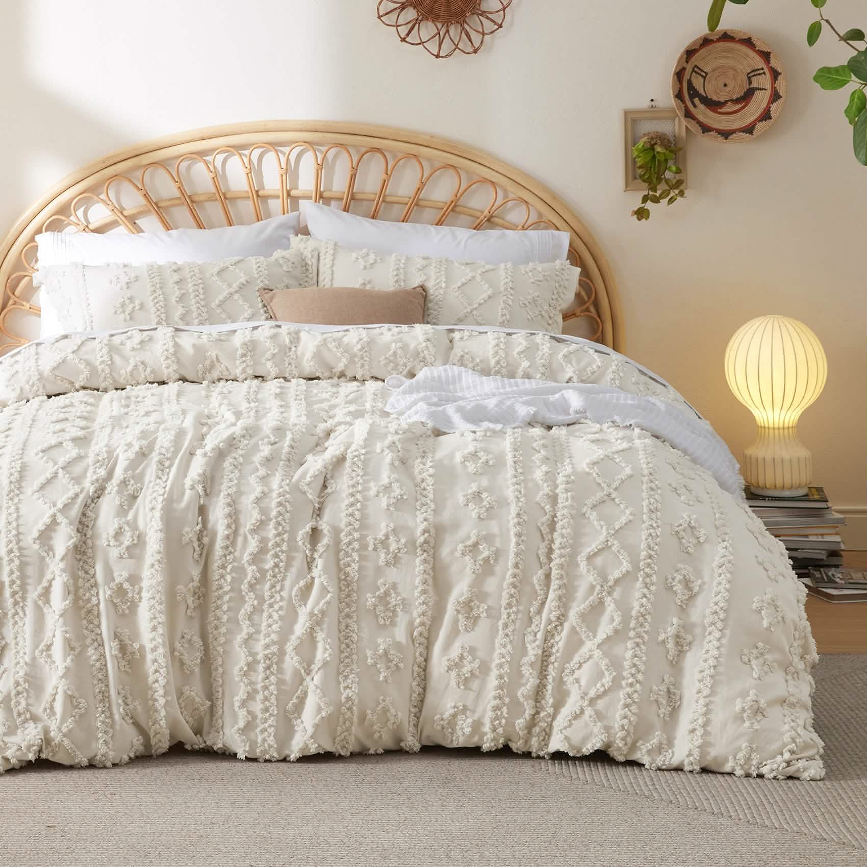 Boho Tufted Embroidery Duvet Cover Set - Image 27