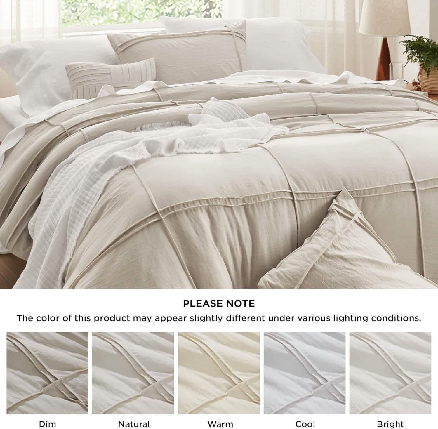 Striped Tufted Embroidery Duvet Cover Set - Image 12