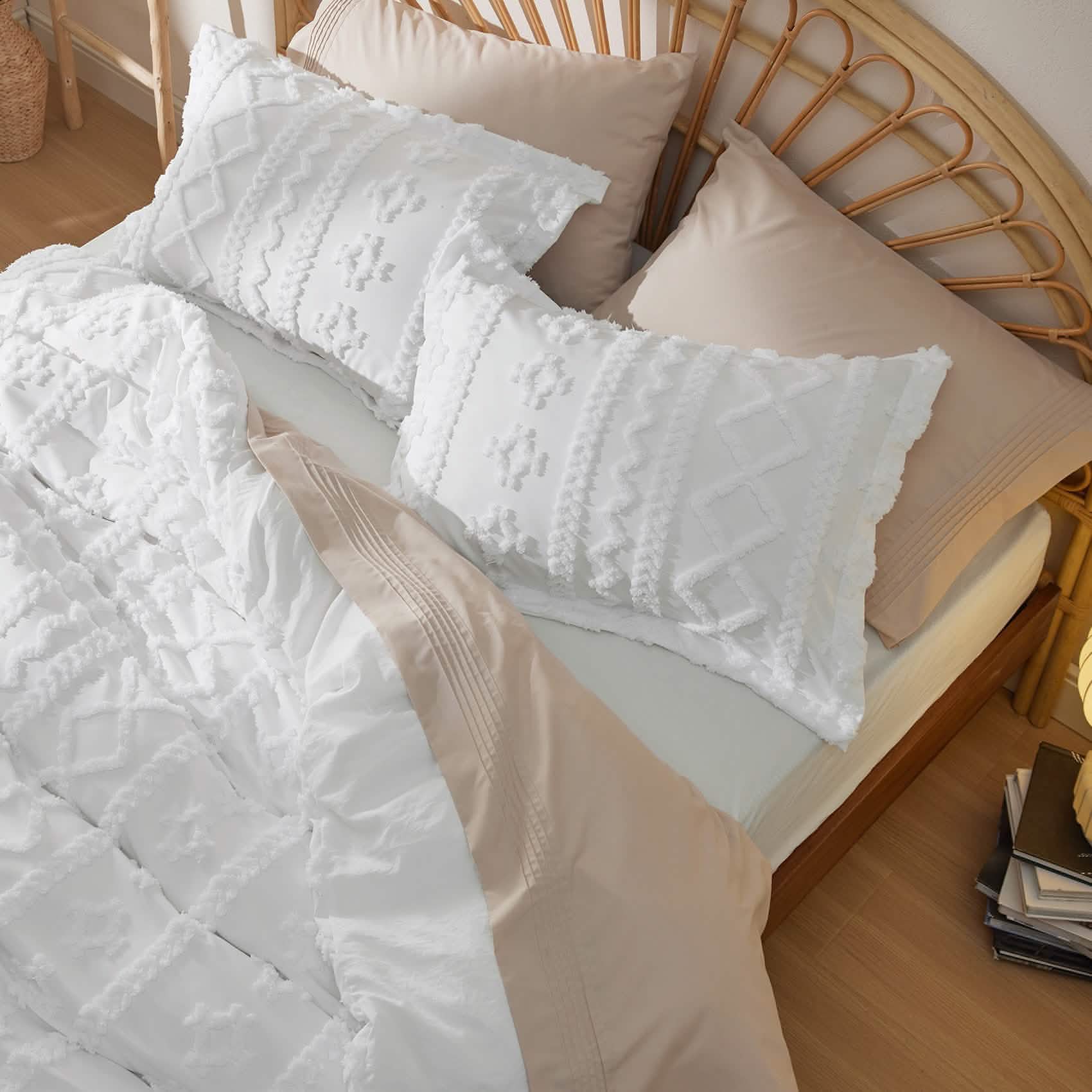 Boho Tufted Embroidery Duvet Cover Set - Image 10